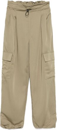 DKNY pleat-detail trousers - Green