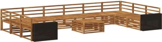 vidaXL Juegos De Sof&aacute;s 11 Uds. Madera De Acacia S&oacute;lida Vidaxl