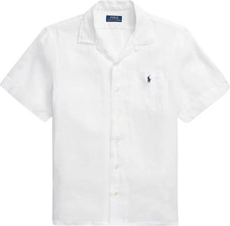 Polo Ralph Lauren Casual Katoenen T-shirt - Heren - Korte mouwen Overhemden - Wit - XL - Katoen - Overhemden