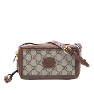 Gucci Pre-owned Gucci GG Supreme Interlocking G Crossbody Ladies ERO0JNKUBMYZD3KX