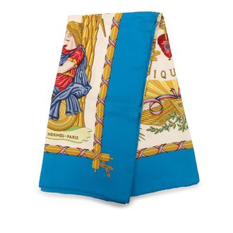 Herm&egrave;s Pre-owned Hermes Republique Francaise Liberte Egalite Fraternite 1789 Silk Scarf 90 Ladies F9M0F9NEEZS0OWG9