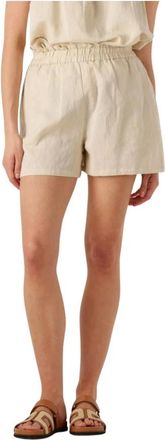 Notre-V Korte Broeken, Dames, Beige, S, Katoen, Franya Shorts