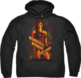 Gildan Justice League Movie Wonder Woman Adult Pull Over Hoodie / Hooded Sweatshirt