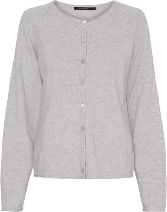 BTF-CPH Btfcph - Fijngebreide Cardigan - Dames - Truien - Grijs - Maat: 2XL Wol