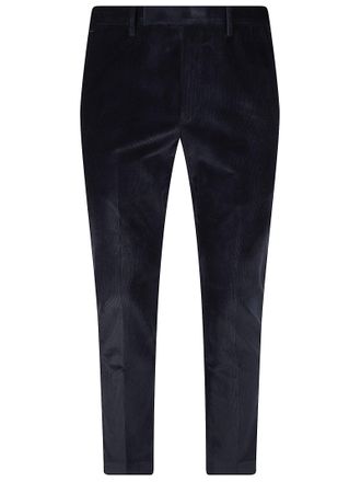 Pantaloni Torino Black Dieci Velvety Cotton Pants