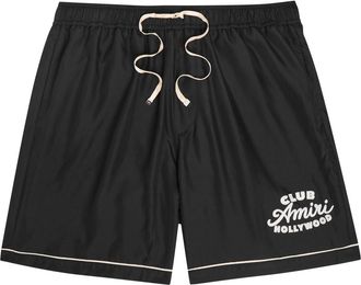 Amiri Club Amiri Embroidered Modal-blend Shorts - Black - XL