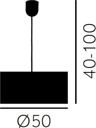 Fabrilamp Lampara Colgante Hilos 1xe27 Negro 50 D De Fabrilamp