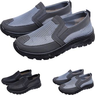 Generic Mens trainers, breathable: sports shoes, mesh jogging shoes, slip-on trainers, lightweight trainers, vintage work shoes, abrasion-resistant, casual sh