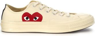 Comme Des Gar&ccedil;ons Sneakers, male, Beige, Size: 4 1/2 US Chuck 70 Low Top Sneakers