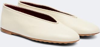 Bottega Veneta Bailarinas Rosa de piel