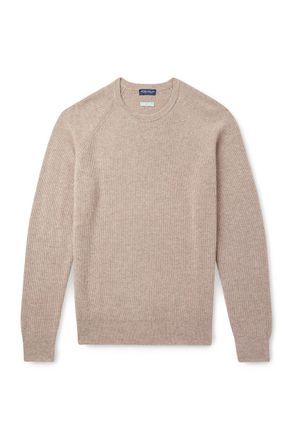 Peter Millar Ribbed Cashmere-Blend Sweater