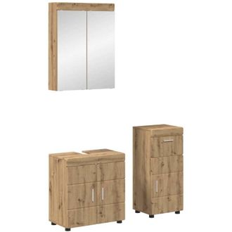 vidaXL Bathroom Furniture Set TULUM Artisan Oak Engineered Wood vidaXL