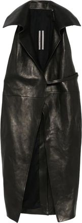 Rick Owens Cappotto di pelle - Nero