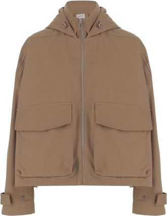 ARMARIUM High Collar Adjustable Hood Cotton Jacket