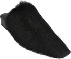 Ferragamo Selestina Genuine Hair Mule in Nero at Nordstrom Rack, Size 6.5