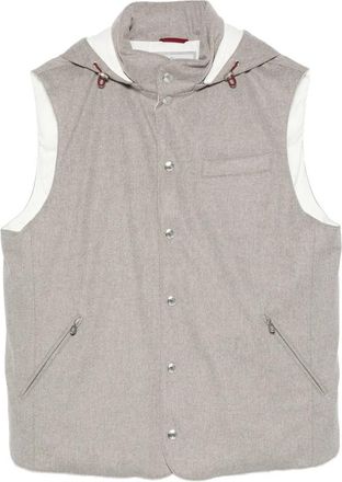Brunello Cucinelli Hooded Press-stud Gilet