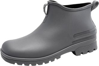 Generic Rain Boots For Couples Outside Wear Versatile Water Shoes Thick Bottom Comfortable Non Slip Kitchen Rubber Shoes Ladies And Gents Waterproof Ankle Rai