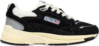 Autry Sneakers Hyperway con inserti in pelle scamosciata - Nero
