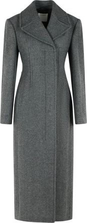 Sportmax Chevron Virgin Wool Double-Breasted Coat