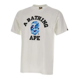 A Bathing Ape ABC Camo College T-shirt - male - A BATHING APE - T-Shirts - White - XL - Tops