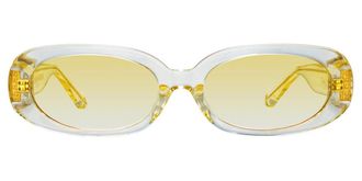Linda Farrow CARA LFL1252 C16 Womens Sunglasses Yellow Size 59