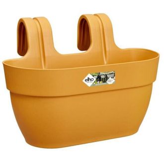 ELHO Maceta - Vibia Campana Easy Hanger Medium - Amarillo Miel - Balc&oacute;n Exterior - L 24.1 X Anx 36 X Al 26.5 Cm - Elho