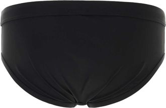 Dolce & Gabbana Mens Stretch Nylon Swimming Brief Black Elastane Swimwear