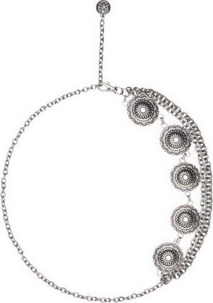 Vince Camuto Chain Swag Concho Metal Belt in Antique Silver at Nordstrom Rack, Size Large/x-Large