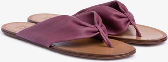 Pedro Garcia flat thong sandal in lilac leather | Parmy | Spring Summer 26 | PEDRO GARCIA
