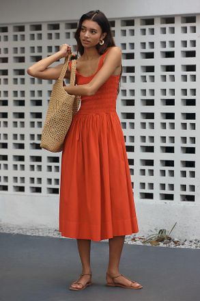 Pistola Denim Alessia Sleeveless Square-Neck Midi Dress