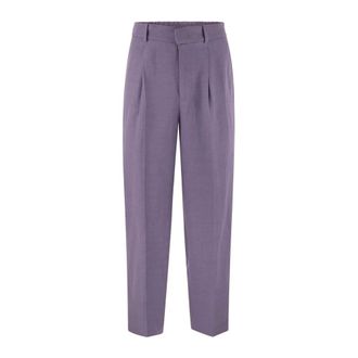 PT01 Tapered Trousers, female, Purple, Size: 3XL Elastic Waist Trousers