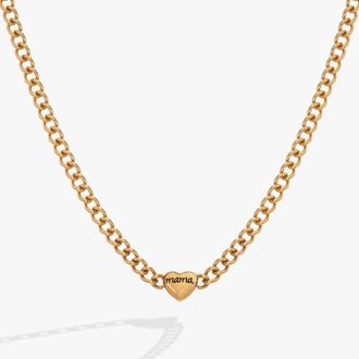 Alex and Ani Mama Curb Chain Necklace in Gold at Nordstrom