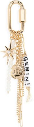 Chelsea28 Zodiac Bead Bag Charm in Gemini- White Multi- Gold at Nordstrom