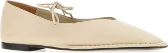 Alohas Leather Ballerina Flat - Cream