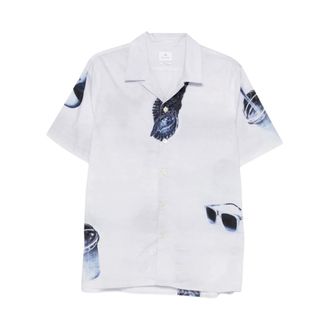 Paul Smith Short Sleeve Shirts, male, Gray, Size: M Paul Smith Shirts Grey