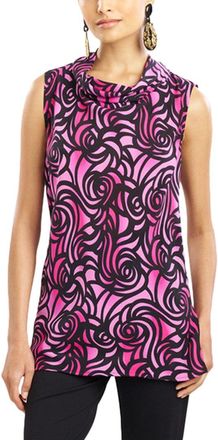 Natori Silk-Blend Scroll Top