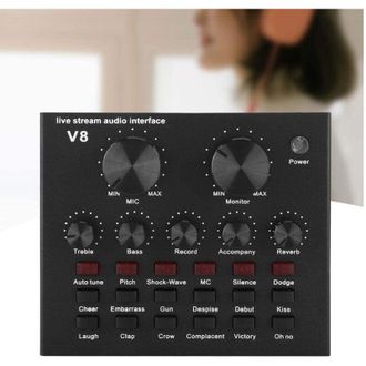 Trade Shop Trade Shop - Scheda Audio Suono Esterna Bluetooth Usb Per Streaming Live Su Cellulare Q-mic1