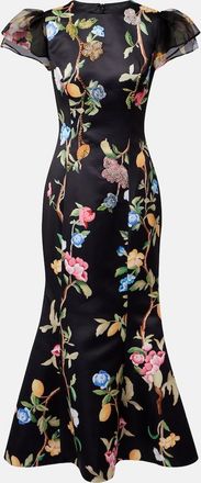 LEO LIN Sofia embellished floral maxi dress