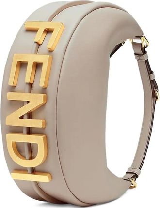 Fendi Borsa a spalla Fendigraphy piccola - Toni neutri