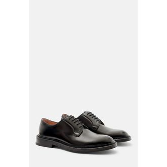 Scarosso Harry Derbies in Black - Calf at Nordstrom, Size 40.5