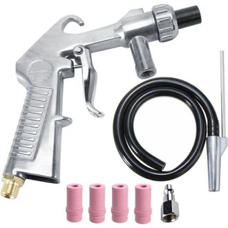 OEM Kit De Chorro De Arena, Pistola De Chorro De Arena Por Succi&oacute;n, Boquilla Resistente A La Corrosi&oacute;n, Abrasivos Para Cabinas De Chorro De Arena -crezuo