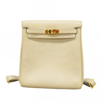 Herm&egrave;s Gold Gulliver Leather Backpack (Pre-Owned)