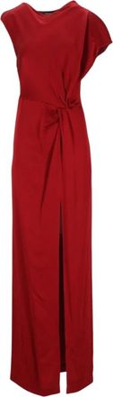 Federica Tosi Maxi Kleedjes - Dames - Avondkleed - Rood - S - Kleedjes