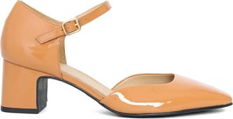 Sarah Chofakian Fibre pumps met enkelbandje - Oranje