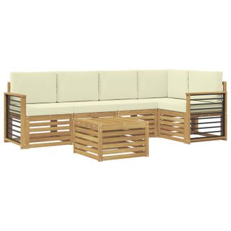 vidaXL Juegos De Sof&aacute;s Madera De Acacia S&oacute;lida Vidaxl