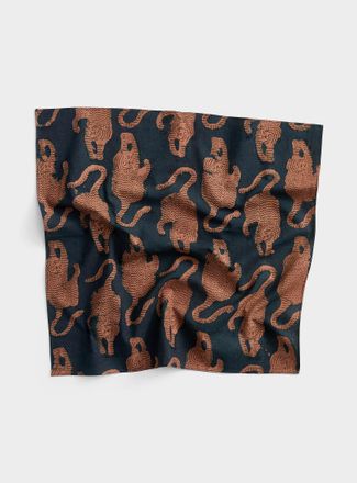 Kardo Mens Abstract tigers tie scarf