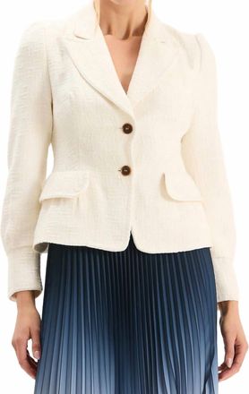 Tyler B&ouml;e Gabriella Basketweave Jacket In Ivory
