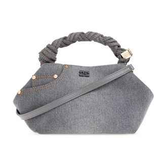 Ganni Handbags, female, Gray, Size: ONE SIZE Small Bou Bag