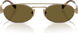 Miu Miu Sunglasses Mu54 Zs 7 Oe09 Z Gold/Brown Women