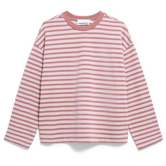 Armedangels Frankaa Stripe Pullover f&uuml;r Damen | rosa
